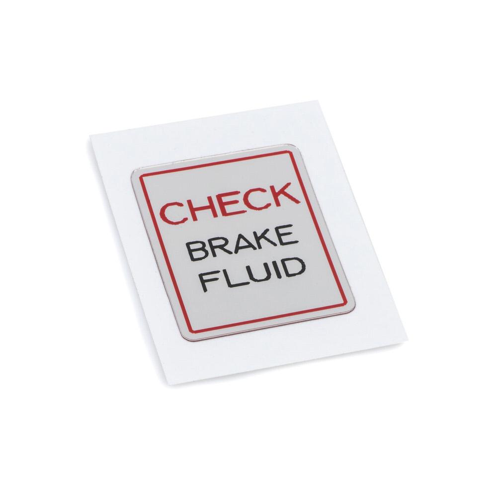 RD250D Brake Fluid Warning Decal