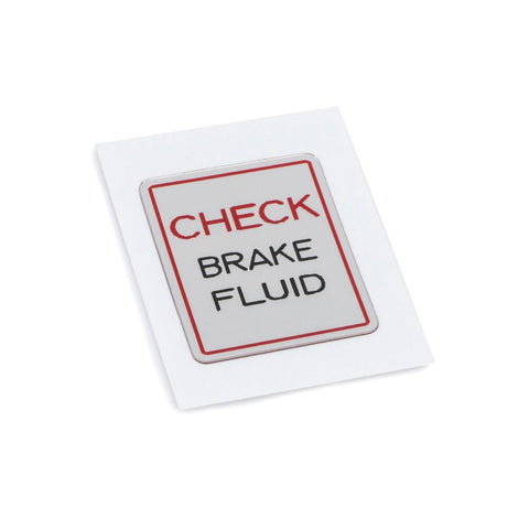 RD400D Brake Fluid Warning Decal