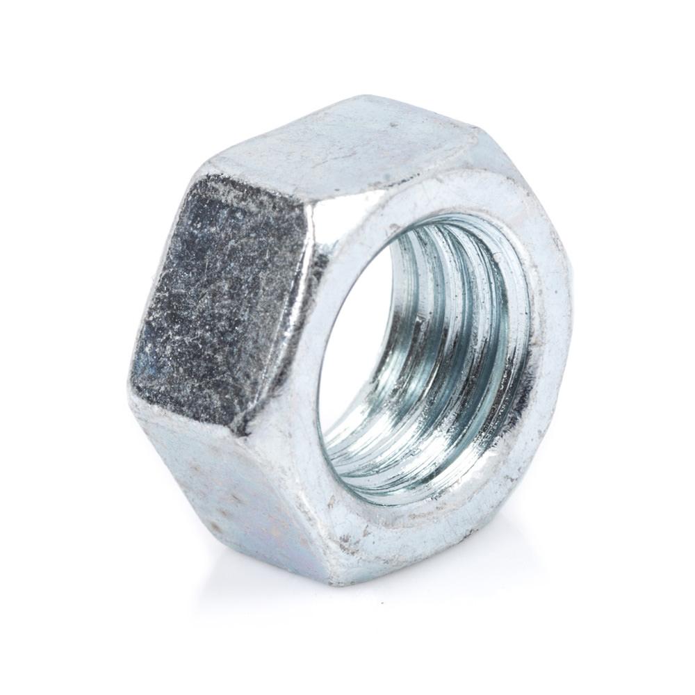 M10 BZP Plain Nut (14mm Hex)